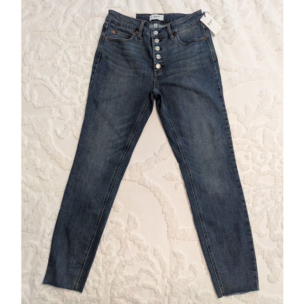 👖 Oat New York High Rise Skinny Ankle Jeans 28 NWT